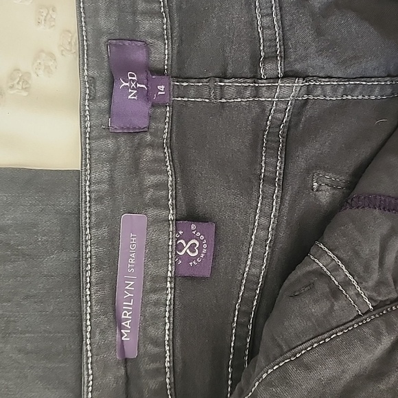 NYDJ Marilyn Straight in grey size 14 - Picture 3 of 5